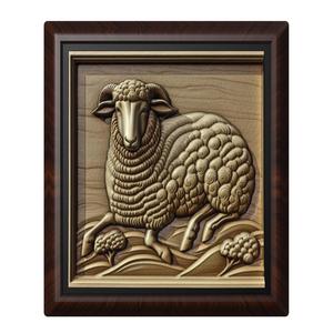 Sheep animal wall art relief wall decor