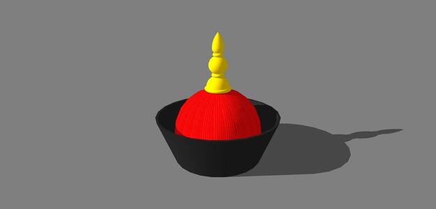 CHINESE QING DYNASTY EMPEROR WINTER HAT