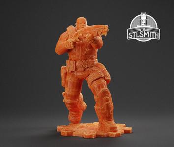 Augustus Cole Winter Gears of War OT Miniature STL