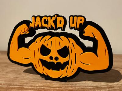 Jack'd Up Halloween Sign