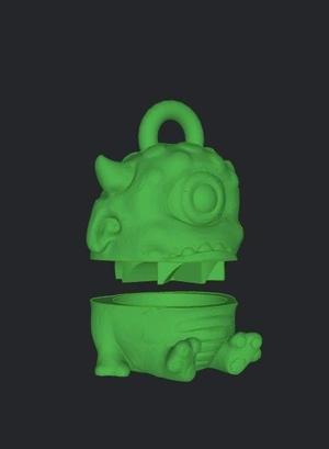 MINI GRINDER KEY RING GRINDERKING 45X50X60 MM EASY PRINT PRINT IN PLACE FDM
