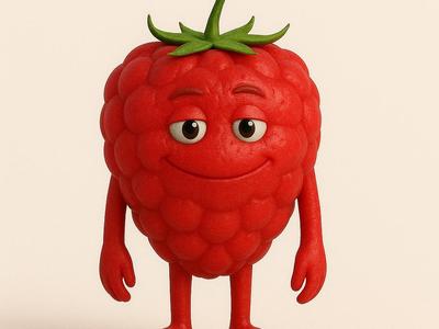 A mischievously joyful raspberry! 