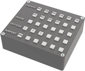 Flight simulator camera selector