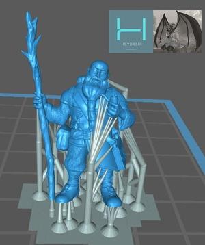 Pre-supported Dwarf Mage