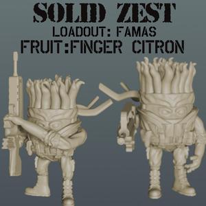 Delta Fruit: Solid Zest Lemon Commando Famas Rifle Loadout