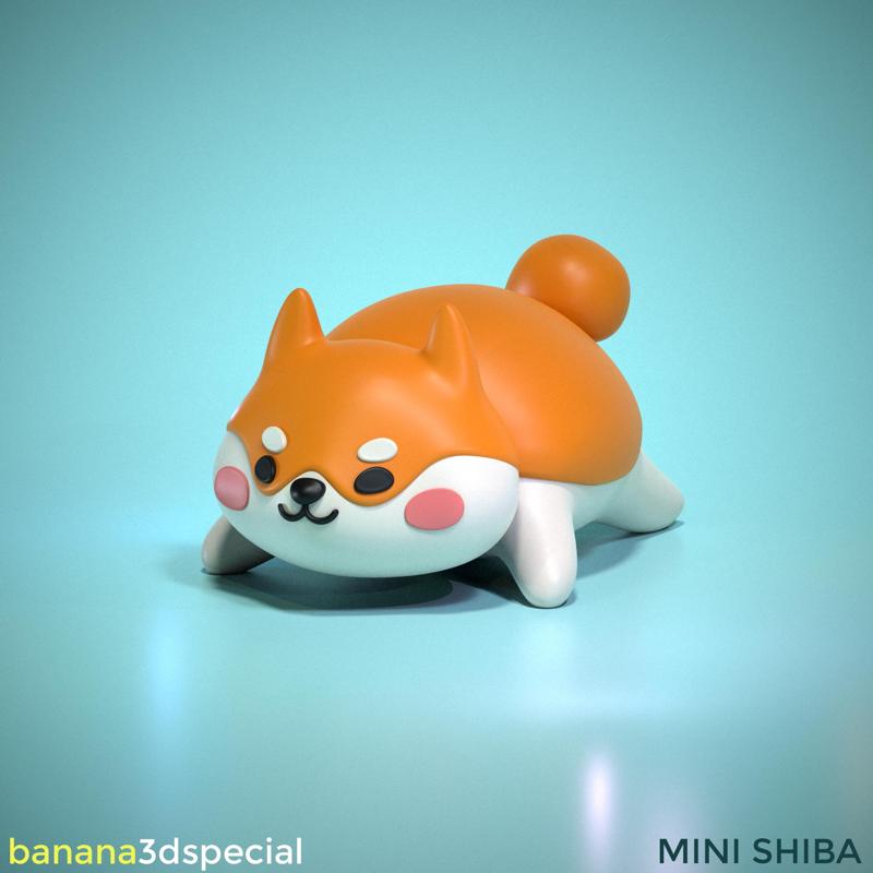 Cute Chibi Shiba Inu Doggy - For 3D Printing