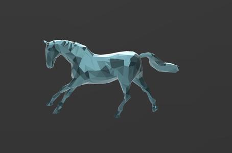 Horse 18 - Low Poly - Excellent Design - Decor