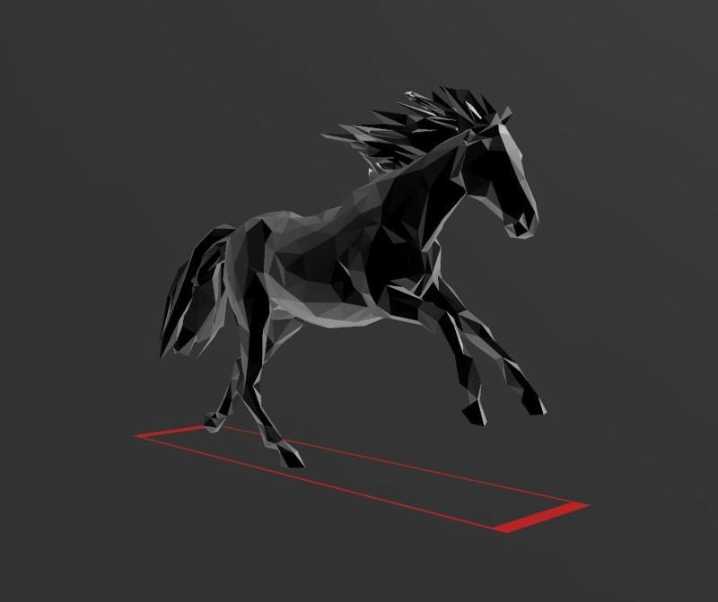 Horse A8 - Low Poly - Excellent Design - Decor