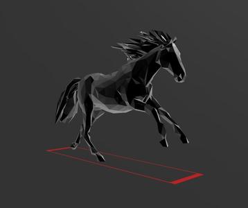 Horse A8 - Low Poly - Excellent Design - Decor