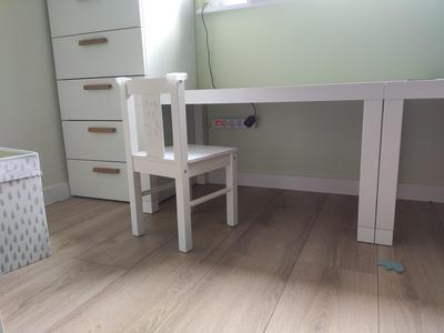 Ikea "Lack" leg extension