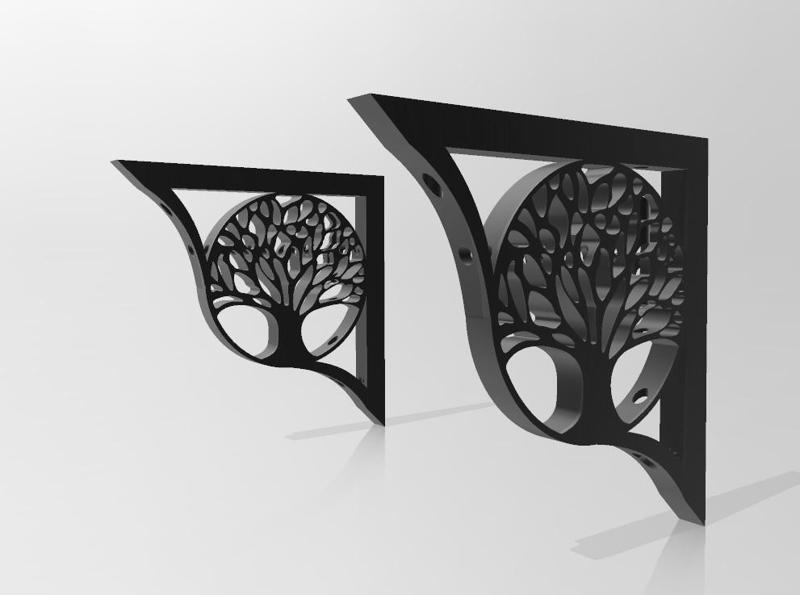 square and tree of life shelf