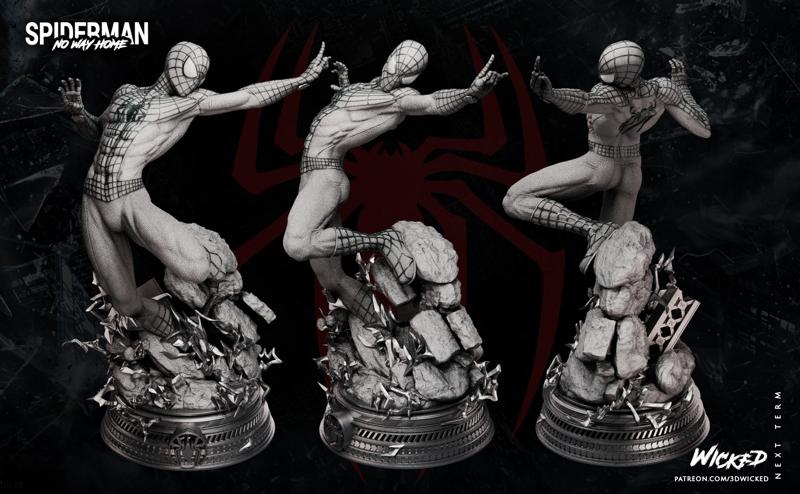 Wicked Marvel Spider man (Andrew Garfield) Sculpture: Tested and ready for 3d printing