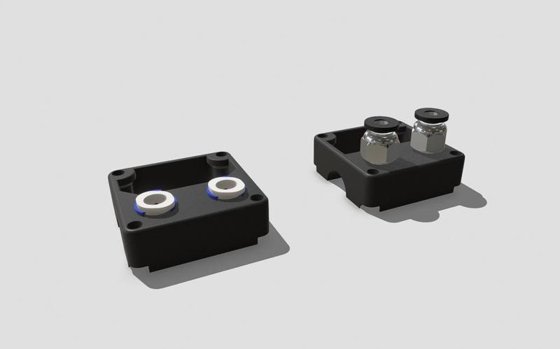 1.75mm Duel XY Printer Carrier Hat for Ultimaker 2, 2+, 2+ Connect