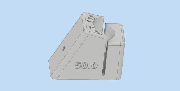 3d print file for 50 mm Merge collector  cutting fixture.