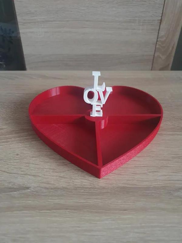 Serving Plate Heart - Valentines Day   