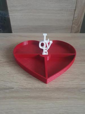 Serving Plate Heart - Valentines Day   