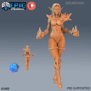 High Elf Mage ‧ DnD Miniature ‧ Tabletop Miniatures ‧ Gaming Monster ‧ 3D Model ‧ RPG ‧ DnDminis ‧ STL FILE