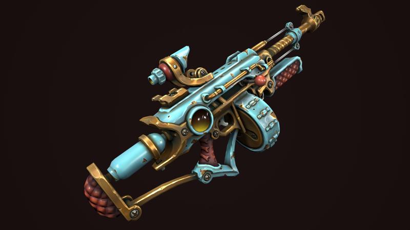 Steampunk assault rifle