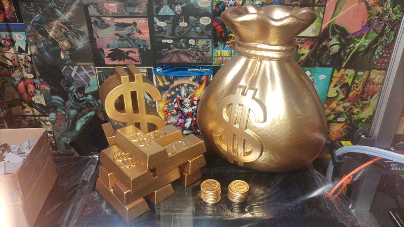 Gold Decoration (BAG / BAR / COIN / $)