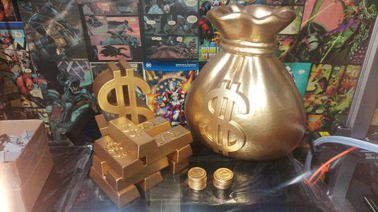 Gold Decoration (BAG / BAR / COIN / $)