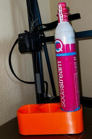 Stand for CO2 cylinders, e.g., Sodastream