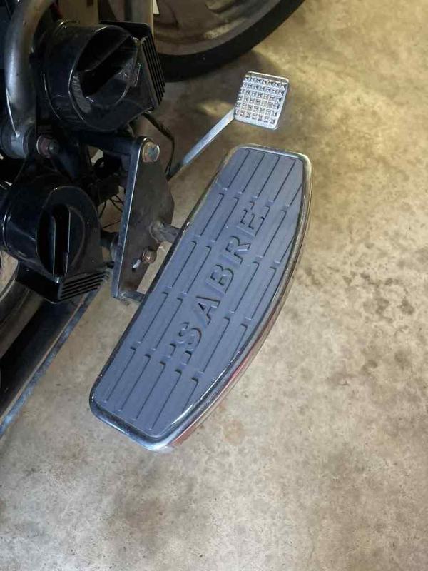 Cobra motorcycle foot pad replacement Sabre edition