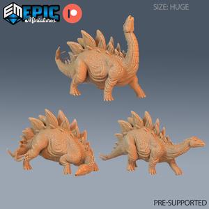 Stegosaurus Set ‧ DnD Miniature ‧ Tabletop Miniatures ‧ Gaming Monster ‧ 3D Model ‧ RPG ‧ DnDminis ‧ STL FILE