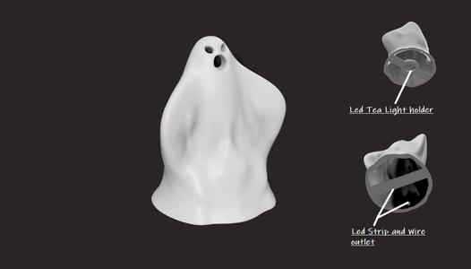 Candle Light Spooky Ghost