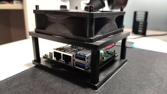 Cooling Case for Seeed Studio Dual Gigabit Ethernet Carrier Board for RPi CM4
