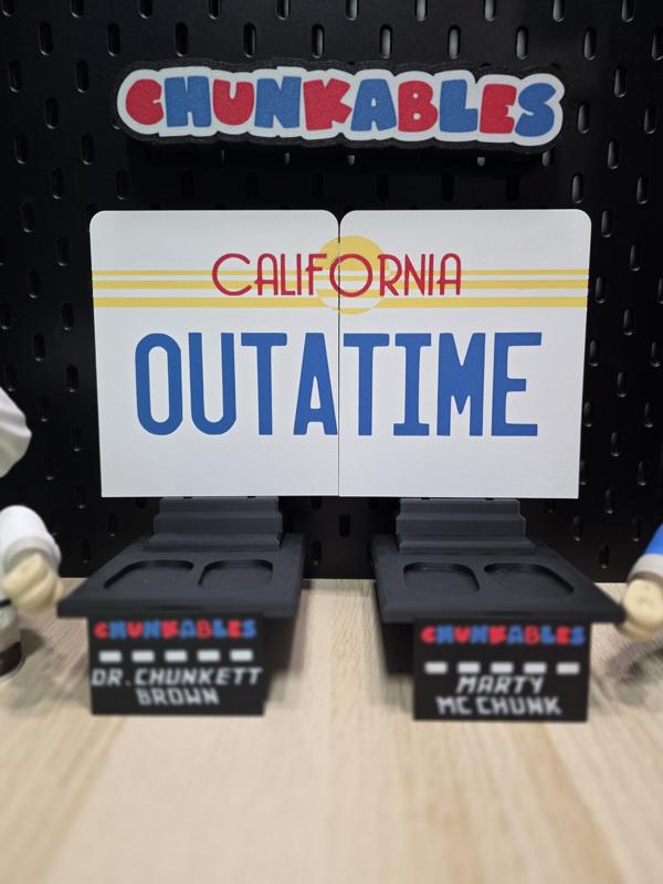 Marty McChunk and Dr. Chunkett Brown Multicolor Backerplates