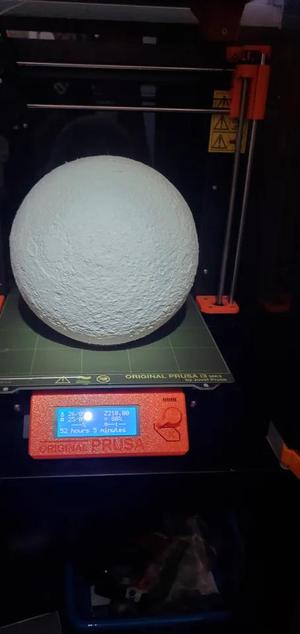 Lamp nut for moon globe   