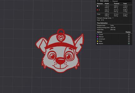paw patrol Rocky keychain