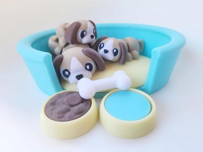 2025-006 Puppy Family Playset
