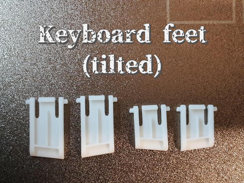 Keyboard feet (tilted)