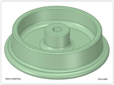 16mm SM32 Scale wheels 16mm and 18mm Diameter