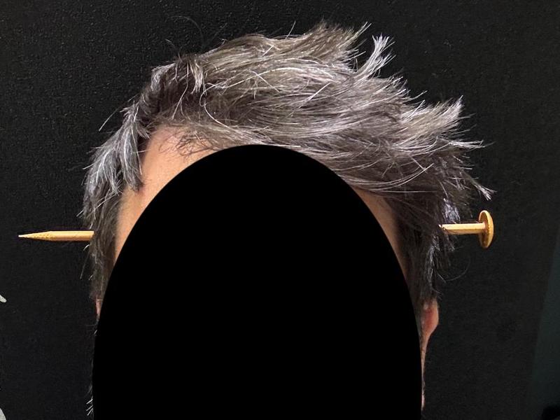 Nail in the head illusion