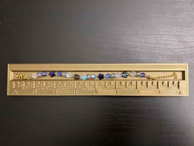 Straight Bracelet Ruler Organizer Planner 10mm Flat Trough
