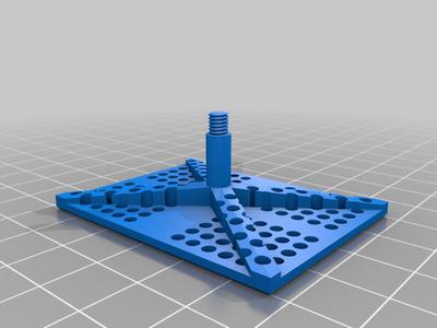 Lite3DP S1 Build Platform With steel ball and hole