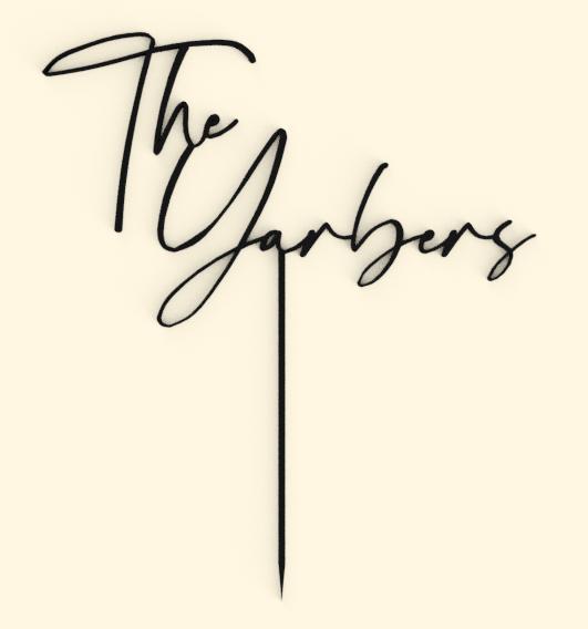 Wedding Cake Topper & How To Make Your Own ("The Yarbers")