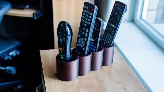 Audi shaped TV remote holder