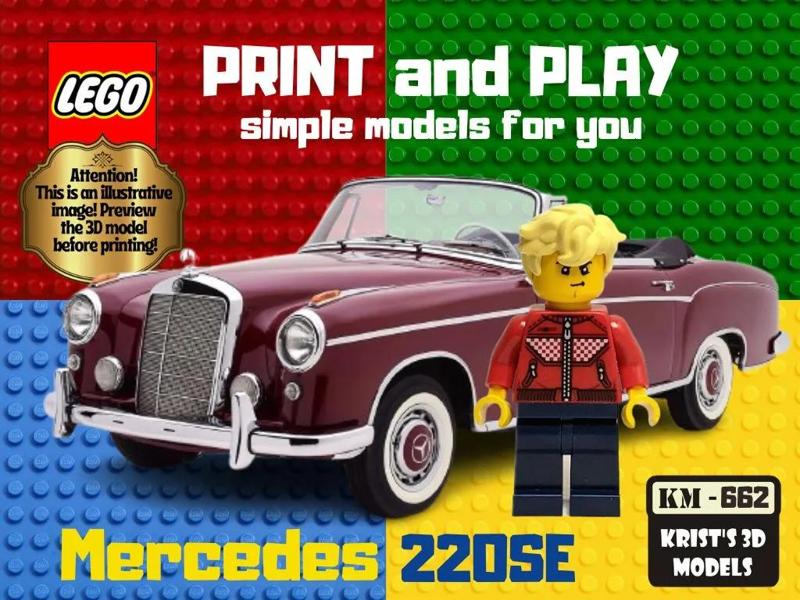 LEGO Mercedes  220SE Cabriolet 1960   