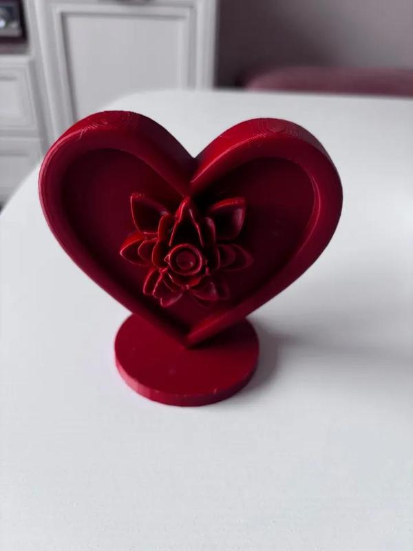 Valentine day themed rose heart   