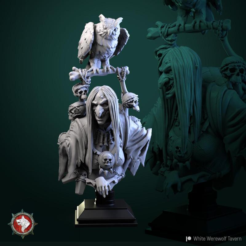 Ruth braineater bust pre-supported