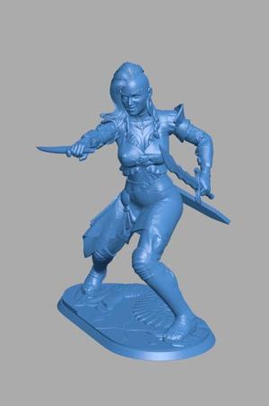 Jen-Ra - Female Human Fighter