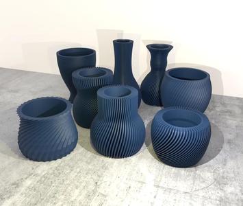 Twisted Elegance - set of vases and flowerpots   
