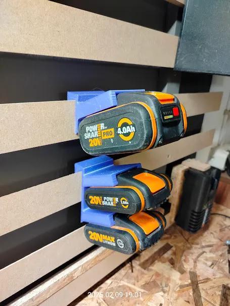 WORX Akkuhalter für French Cleat   