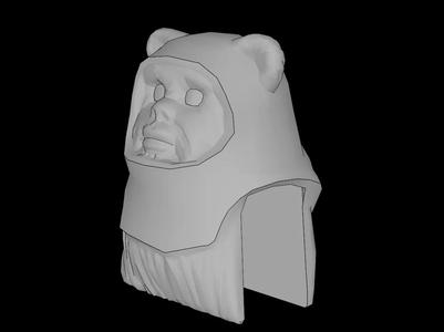Lego Compatible (64805.dat) Minifig Head Ewok   