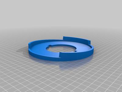Circular mounting block for outdoor light on 4.5 inch siding.