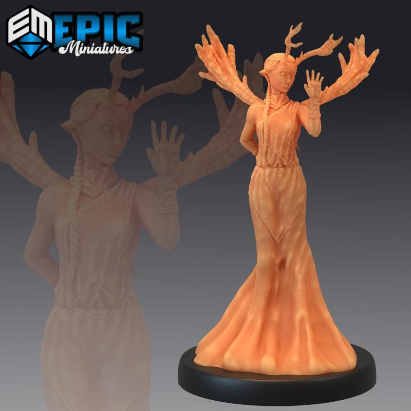 Moon Deity Greeting - Forest Goddess - Royal Nature Leader