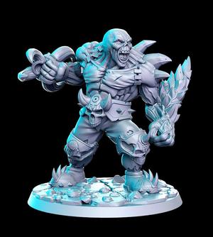 Ogre Zombie with clawshield - 32mm - DnD